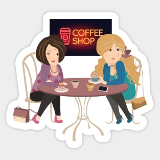 Friendship With A Cup Sticker